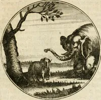 An illustration from Joannes de Boria Moralische Sinn-Bilder (1698)