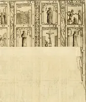 An illustration from Joannis Ciampini Romani, magistri brevium gratiae ... Opera, in tres tomos distributa : acesserunt eiusdem Ciampini opuscula quaedam selectiora : item appendix, seu notae, in quibus nonnulla post eius obitum innovata recensentur : ac demum auctoris vita, nunc primùm ipsius operibus addita (1747)