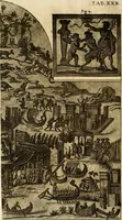 An illustration from Joannis Ciampini Romani, magistri brevium gratiae ... Opera, in tres tomos distributa : acesserunt eiusdem Ciampini opuscula quaedam selectiora : item appendix, seu notae, in quibus nonnulla post eius obitum innovata recensentur : ac demum auctoris vita, nunc primùm ipsius operibus addita (1747)