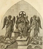 An illustration from Joannis Ciampini Romani, magistri brevium gratiae ... Opera, in tres tomos distributa : acesserunt eiusdem Ciampini opuscula quaedam selectiora : item appendix, seu notae, in quibus nonnulla post eius obitum innovata recensentur : ac demum auctoris vita, nunc primùm ipsius operibus addita (1747)