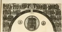 An illustration from Joannis Ciampini Romani, magistri brevium gratiae ... Opera, in tres tomos distributa : acesserunt eiusdem Ciampini opuscula quaedam selectiora : item appendix, seu notae, in quibus nonnulla post eius obitum innovata recensentur : ac demum auctoris vita, nunc primùm ipsius operibus addita (1747)