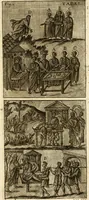 An illustration from Joannis Ciampini Romani, magistri brevium gratiae ... Opera, in tres tomos distributa : acesserunt eiusdem Ciampini opuscula quaedam selectiora : item appendix, seu notae, in quibus nonnulla post eius obitum innovata recensentur : ac demum auctoris vita, nunc primùm ipsius operibus addita (1747)