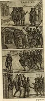 An illustration from Joannis Ciampini Romani, magistri brevium gratiae ... Opera, in tres tomos distributa : acesserunt eiusdem Ciampini opuscula quaedam selectiora : item appendix, seu notae, in quibus nonnulla post eius obitum innovata recensentur : ac demum auctoris vita, nunc primùm ipsius operibus addita (1747)