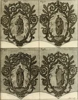 An illustration from Joannis Ciampini Romani, magistri brevium gratiae ... Opera, in tres tomos distributa : acesserunt eiusdem Ciampini opuscula quaedam selectiora : item appendix, seu notae, in quibus nonnulla post eius obitum innovata recensentur : ac demum auctoris vita, nunc primùm ipsius operibus addita (1747)