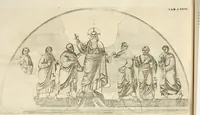 An illustration from Joannis Ciampini Romani, magistri brevium gratiae ... Opera, in tres tomos distributa : acesserunt eiusdem Ciampini opuscula quaedam selectiora : item appendix, seu notae, in quibus nonnulla post eius obitum innovata recensentur : ac demum auctoris vita, nunc primùm ipsius operibus addita (1747)