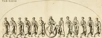 An illustration from Joannis Ciampini Romani, magistri brevium gratiae ... Opera, in tres tomos distributa : acesserunt eiusdem Ciampini opuscula quaedam selectiora : item appendix, seu notae, in quibus nonnulla post eius obitum innovata recensentur : ac demum auctoris vita, nunc primùm ipsius operibus addita (1747)