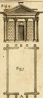 An illustration from Joannis Ciampini Romani, magistri brevium gratiae ... Opera, in tres tomos distributa : acesserunt eiusdem Ciampini opuscula quaedam selectiora : item appendix, seu notae, in quibus nonnulla post eius obitum innovata recensentur : ac demum auctoris vita, nunc primùm ipsius operibus addita (1747)