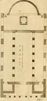 An illustration from Joannis Ciampini Romani, magistri brevium gratiae ... Opera, in tres tomos distributa : acesserunt eiusdem Ciampini opuscula quaedam selectiora : item appendix, seu notae, in quibus nonnulla post eius obitum innovata recensentur : ac demum auctoris vita, nunc primùm ipsius operibus addita (1747)