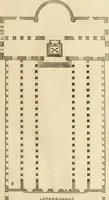 An illustration from Joannis Ciampini Romani, magistri brevium gratiae ... Opera, in tres tomos distributa : acesserunt eiusdem Ciampini opuscula quaedam selectiora : item appendix, seu notae, in quibus nonnulla post eius obitum innovata recensentur : ac demum auctoris vita, nunc primùm ipsius operibus addita (1747)