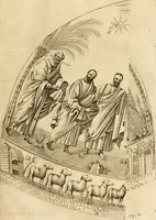 An illustration from Joannis Ciampini Romani, magistri brevium gratiae ... Opera, in tres tomos distributa : acesserunt eiusdem Ciampini opuscula quaedam selectiora : item appendix, seu notae, in quibus nonnulla post eius obitum innovata recensentur : ac demum auctoris vita, nunc primùm ipsius operibus addita (1747)