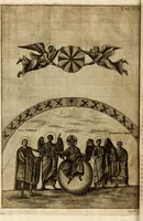 An illustration from Joannis Ciampini Romani, magistri brevium gratiae ... Opera, in tres tomos distributa : acesserunt eiusdem Ciampini opuscula quaedam selectiora : item appendix, seu notae, in quibus nonnulla post eius obitum innovata recensentur : ac demum auctoris vita, nunc primùm ipsius operibus addita (1747)