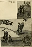 An illustration from Joannis Ciampini Romani, magistri brevium gratiae ... Opera, in tres tomos distributa : acesserunt eiusdem Ciampini opuscula quaedam selectiora : item appendix, seu notae, in quibus nonnulla post eius obitum innovata recensentur : ac demum auctoris vita, nunc primùm ipsius operibus addita (1747)