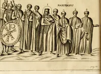 An illustration from Joannis Ciampini Romani, magistri brevium gratiae ... Opera, in tres tomos distributa : acesserunt eiusdem Ciampini opuscula quaedam selectiora : item appendix, seu notae, in quibus nonnulla post eius obitum innovata recensentur : ac demum auctoris vita, nunc primùm ipsius operibus addita (1747)