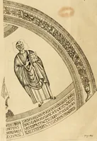 An illustration from Joannis Ciampini Romani, magistri brevium gratiae ... Opera, in tres tomos distributa : acesserunt eiusdem Ciampini opuscula quaedam selectiora : item appendix, seu notae, in quibus nonnulla post eius obitum innovata recensentur : ac demum auctoris vita, nunc primùm ipsius operibus addita (1747)