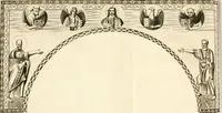 An illustration from Joannis Ciampini Romani, magistri brevium gratiae ... Opera, in tres tomos distributa : acesserunt eiusdem Ciampini opuscula quaedam selectiora : item appendix, seu notae, in quibus nonnulla post eius obitum innovata recensentur : ac demum auctoris vita, nunc primùm ipsius operibus addita (1747)