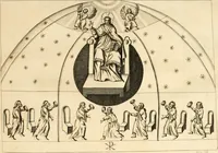 An illustration from Joannis Ciampini Romani, magistri brevium gratiae ... Opera, in tres tomos distributa : acesserunt eiusdem Ciampini opuscula quaedam selectiora : item appendix, seu notae, in quibus nonnulla post eius obitum innovata recensentur : ac demum auctoris vita, nunc primùm ipsius operibus addita (1747)