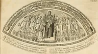 An illustration from Joannis Ciampini Romani, magistri brevium gratiae ... Opera, in tres tomos distributa : acesserunt eiusdem Ciampini opuscula quaedam selectiora : item appendix, seu notae, in quibus nonnulla post eius obitum innovata recensentur : ac demum auctoris vita, nunc primùm ipsius operibus addita (1747)