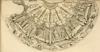 An illustration from Joannis Ciampini Romani, magistri brevium gratiae ... Opera, in tres tomos distributa : acesserunt eiusdem Ciampini opuscula quaedam selectiora : item appendix, seu notae, in quibus nonnulla post eius obitum innovata recensentur : ac demum auctoris vita, nunc primùm ipsius operibus addita (1747)