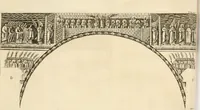 An illustration from Joannis Ciampini Romani, magistri brevium gratiae ... Opera, in tres tomos distributa : acesserunt eiusdem Ciampini opuscula quaedam selectiora : item appendix, seu notae, in quibus nonnulla post eius obitum innovata recensentur : ac demum auctoris vita, nunc primùm ipsius operibus addita (1747)