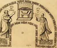 Picture 94 of 168 from Joannis Ciampini Romani, magistri brevium gratiae ... Opera, in tres tomos distributa : acesserunt eiusdem Ciampini opuscula quaedam selectiora : item appendix, seu notae, in quibus nonnulla post eius obitum innovata recensentur : ac demum auctoris vita, nunc primùm ipsius operibus addita (1747), leaf 267