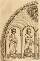 An illustration from Joannis Ciampini Romani, magistri brevium gratiae ... Opera, in tres tomos distributa : acesserunt eiusdem Ciampini opuscula quaedam selectiora : item appendix, seu notae, in quibus nonnulla post eius obitum innovata recensentur : ac demum auctoris vita, nunc primùm ipsius operibus addita (1747)