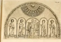 An illustration from Joannis Ciampini Romani, magistri brevium gratiae ... Opera, in tres tomos distributa : acesserunt eiusdem Ciampini opuscula quaedam selectiora : item appendix, seu notae, in quibus nonnulla post eius obitum innovata recensentur : ac demum auctoris vita, nunc primùm ipsius operibus addita (1747)