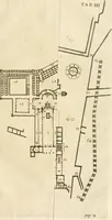 An illustration from Joannis Ciampini Romani, magistri brevium gratiae ... Opera, in tres tomos distributa : acesserunt eiusdem Ciampini opuscula quaedam selectiora : item appendix, seu notae, in quibus nonnulla post eius obitum innovata recensentur : ac demum auctoris vita, nunc primùm ipsius operibus addita (1747)