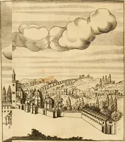 An illustration from Joannis Ciampini Romani, magistri brevium gratiae ... Opera, in tres tomos distributa : acesserunt eiusdem Ciampini opuscula quaedam selectiora : item appendix, seu notae, in quibus nonnulla post eius obitum innovata recensentur : ac demum auctoris vita, nunc primùm ipsius operibus addita (1747)