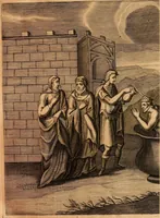 An illustration from Joannis Ciampini Romani, magistri brevium gratiae ... Opera, in tres tomos distributa : acesserunt eiusdem Ciampini opuscula quaedam selectiora : item appendix, seu notae, in quibus nonnulla post eius obitum innovata recensentur : ac demum auctoris vita, nunc primùm ipsius operibus addita (1747)