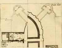 An illustration from Joannis Ciampini Romani, magistri brevium gratiae ... Opera, in tres tomos distributa : acesserunt eiusdem Ciampini opuscula quaedam selectiora : item appendix, seu notae, in quibus nonnulla post eius obitum innovata recensentur : ac demum auctoris vita, nunc primùm ipsius operibus addita (1747)