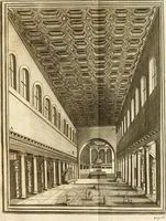 An illustration from Joannis Ciampini Romani, magistri brevium gratiae ... Opera, in tres tomos distributa : acesserunt eiusdem Ciampini opuscula quaedam selectiora : item appendix, seu notae, in quibus nonnulla post eius obitum innovata recensentur : ac demum auctoris vita, nunc primùm ipsius operibus addita (1747)