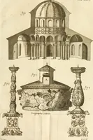An illustration from Joannis Ciampini Romani, magistri brevium gratiae ... Opera, in tres tomos distributa : acesserunt eiusdem Ciampini opuscula quaedam selectiora : item appendix, seu notae, in quibus nonnulla post eius obitum innovata recensentur : ac demum auctoris vita, nunc primùm ipsius operibus addita (1747)