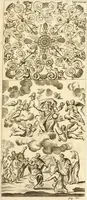 An illustration from Joannis Ciampini Romani, magistri brevium gratiae ... Opera, in tres tomos distributa : acesserunt eiusdem Ciampini opuscula quaedam selectiora : item appendix, seu notae, in quibus nonnulla post eius obitum innovata recensentur : ac demum auctoris vita, nunc primùm ipsius operibus addita (1747)
