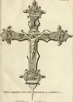 An illustration from Joannis Ciampini Romani, magistri brevium gratiae ... Opera, in tres tomos distributa : acesserunt eiusdem Ciampini opuscula quaedam selectiora : item appendix, seu notae, in quibus nonnulla post eius obitum innovata recensentur : ac demum auctoris vita, nunc primùm ipsius operibus addita (1747)