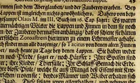 Picture 1 of 13 from Joannis SchefferI von Strassburg Lappland, : das ist: Neue und wahrhafftige Beschreibung von Lappland und dessen Einwohnern; worin viel bisshero unbekandte Sachen von der Lappen Ankunfft, Aberglauben, Zauberkünsten, Nahrung, Kleidern, Geschäfften, wie auch von den Thieren und Metallen so es in ihrem Lande giebet, erzählet, und mit unterschiedlichen Figuren fürgestellet worden (1675), leaf 69