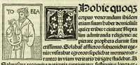 An illustration from Jocobi Gualle jureconsulti Papie sanctuarium (1505)