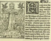 An illustration from Jocobi Gualle jureconsulti Papie sanctuarium (1505)