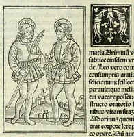 An illustration from Jocobi Gualle jureconsulti Papie sanctuarium (1505)