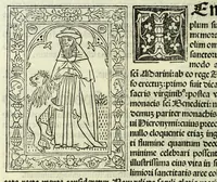 An illustration from Jocobi Gualle jureconsulti Papie sanctuarium (1505)