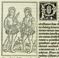 An illustration from Jocobi Gualle jureconsulti Papie sanctuarium (1505)