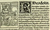 An illustration from Jocobi Gualle jureconsulti Papie sanctuarium (1505)