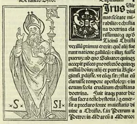 An illustration from Jocobi Gualle jureconsulti Papie sanctuarium (1505)