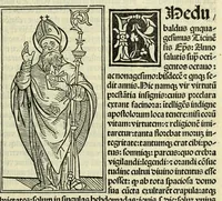 An illustration from Jocobi Gualle jureconsulti Papie sanctuarium (1505)