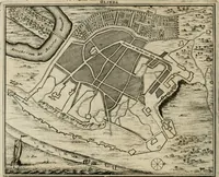 An illustration from Johan Nieuhofs Gedenkweerdige Brasiliaense zee- en lant- reize. : Behelzende al het geen op dezelve is voorgevallen. Beneffens een bondige beschrijving van gantsche Neerlants Brasil, zoo van lantschappen, steden, dieren, gewassen, als draghten, zeden en godsdienst der inwoonders: en ��inzonderheit ein wijtloopig verhael der merkwaardigste voorvallen en geschiedenissen, die zich, geduurende zijn negenjarigh verblijf in Brasil, in d'oorlogen en opstant der Portugesen tegen d'onzen, zich sedert het jaer 1640. tot 1649. hebben toegedragen. Door gaens verçiert met verscheide afbeeldingen, na't leven aldaer getekent (1682)