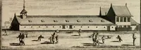 Picture 53 of 91 from Johan Nieuhofs Gedenkweerdige Brasiliaense zee- en lant- reize. : Behelzende al het geen op dezelve is voorgevallen. Beneffens een bondige beschrijving van gantsche Neerlants Brasil, zoo van lantschappen, steden, dieren, gewassen, als draghten, zeden en godsdienst der inwoonders: en ��inzonderheit ein wijtloopig verhael der merkwaardigste voorvallen en geschiedenissen, die zich, geduurende zijn negenjarigh verblijf in Brasil, in d'oorlogen en opstant der Portugesen tegen d'onzen, zich sedert het jaer 1640. tot 1649. hebben toegedragen. Door gaens verçiert met verscheide afbeeldingen, na't leven aldaer getekent (1682), leaf 512