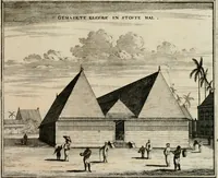 Picture 55 of 91 from Johan Nieuhofs Gedenkweerdige Brasiliaense zee- en lant- reize. : Behelzende al het geen op dezelve is voorgevallen. Beneffens een bondige beschrijving van gantsche Neerlants Brasil, zoo van lantschappen, steden, dieren, gewassen, als draghten, zeden en godsdienst der inwoonders: en ��inzonderheit ein wijtloopig verhael der merkwaardigste voorvallen en geschiedenissen, die zich, geduurende zijn negenjarigh verblijf in Brasil, in d'oorlogen en opstant der Portugesen tegen d'onzen, zich sedert het jaer 1640. tot 1649. hebben toegedragen. Door gaens verçiert met verscheide afbeeldingen, na't leven aldaer getekent (1682), leaf 516