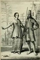 An illustration from Johan Nieuhofs Gedenkweerdige Brasiliaense zee- en lant- reize. : Behelzende al het geen op dezelve is voorgevallen. Beneffens een bondige beschrijving van gantsche Neerlants Brasil, zoo van lantschappen, steden, dieren, gewassen, als draghten, zeden en godsdienst der inwoonders: en ��inzonderheit ein wijtloopig verhael der merkwaardigste voorvallen en geschiedenissen, die zich, geduurende zijn negenjarigh verblijf in Brasil, in d'oorlogen en opstant der Portugesen tegen d'onzen, zich sedert het jaer 1640. tot 1649. hebben toegedragen. Door gaens verçiert met verscheide afbeeldingen, na't leven aldaer getekent (1682)