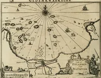 An illustration from Johan Nieuhofs Gedenkweerdige Brasiliaense zee- en lant- reize. : Behelzende al het geen op dezelve is voorgevallen. Beneffens een bondige beschrijving van gantsche Neerlants Brasil, zoo van lantschappen, steden, dieren, gewassen, als draghten, zeden en godsdienst der inwoonders: en ��inzonderheit ein wijtloopig verhael der merkwaardigste voorvallen en geschiedenissen, die zich, geduurende zijn negenjarigh verblijf in Brasil, in d'oorlogen en opstant der Portugesen tegen d'onzen, zich sedert het jaer 1640. tot 1649. hebben toegedragen. Door gaens verçiert met verscheide afbeeldingen, na't leven aldaer getekent (1682)