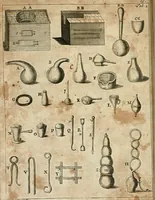 An illustration from Johannis Conradi Barchusen Elementa chemiae, quibius subjuncta est, Confectura lapidis philosophici, imaginibus repraesentata (1718)