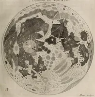 Picture 19 of 26 from Johannis Hevelii Selenographia, sive, Lunae descriptio : atque accurata, tam macularum ejus, quam motuum diversorum, aliarumque omnium vicissitudinum, phasiumque, telescopii ope deprehensarum, delineatio in quâ simul caeterorum omnium planetarum nativa facies, variaeque observationes, praesertim autem macularum solarium, atque jovialium, tubospicillo acquisitae, figuris accuratissimè aeri incisis, sub aspectum ponuntur : nec non quamplurimae astronomicae, opticae, physicaeque quaestiones proponuntur atque resolvuntur : addita est, lentes expoliendi nova ratio : ut et telescopia diversa construendi, et experiendi, horumq; adminiculo, varias observationes coelestes, inprimis quidem eclipsium, cùm solarium, tum lunarium, exquisitè instituendi, itemq diametros stellarum veras, viâ infallibili, determinandi methodus : eoq; quicquid praeterea circa ejusmodi observationes animadverti debet, perspicuè explicatur. -- (1647), leaf 447